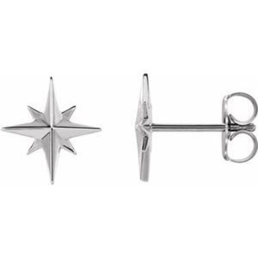 Kazi Luxury Sterling Silver Star Earrings